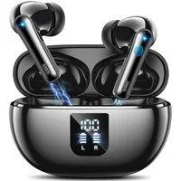 Forrlite In Ear Kopfhörer, 2026 Kopfhörer Kabellos Bluetooth 5.4 HiFi Stereo In-Ear-Kopfhörer (Noise Cancelling 90 Std Spielzeit In Ear Kopfhörer mit 4 ENC Noise Cancelling Mics, IPX7 Wasserdicht Ohrhörer, Kabellose Kopfhörer mit LED-Anzeige, HiFi St