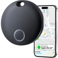 S&T Design Smart Tag Koffer Hunde Tracker kompatibel mit Apple Wo GPS-Tracker (iOS GPS Tracker Wasserdicht Wo Ist Kompatibeler Tracker für Apple MFi)