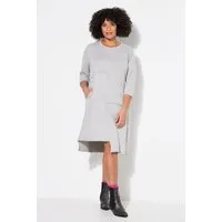 Angel of Style Jerseykleid Sweatkleid offene Kanten 3/4-Ärmel