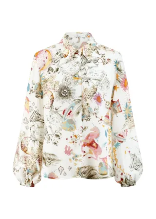 RIANI - Bluse offwhite patterned - Gr. - 38