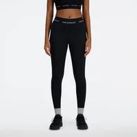 New Balance Trainingstights WOMENS TRAINING TIGHT sportlicher Stil, für Fitness und Sportmode, schwarze Grundfarbe
