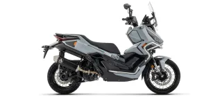 Sport Auspuff Arrow URBAN Aluminium BLACK Zontes ZT368-G MY26 Bj.2026 +ABE / EURO5+ /eintragungsfrei