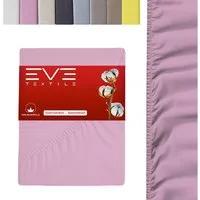 Eve Textile GmbH Spannbettlaken Spannbetttuch Bettlaken Spannlaken Spannbezüge Spannoberlaken Laken, Gummizug: Rundumgummizug elastisch, (1 Stück), 100% Baumwolle, bis zu einer Steghöhe von 25cm Jersey