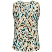 LASCANA Blusentop mit Alloverprint und V-Ausschnitt, Blusenshirt, casual
