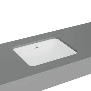 VitrA New Metropole Unterbauwaschtisch rechteckig 50 x 40 cm mit Überlaufschlitz,7534B401-7215 7534B401-7215