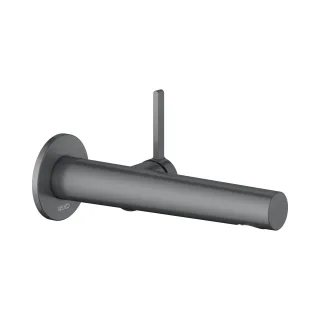 Keuco Waschtischarmatur Unterputz Edition 400 Ausladung 197 mm schwarz-chrom gebürstet, 51516131101 51516131101