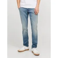 Jack & Jones Tapered-fit-Jeans JJIMIKE mit Stretch, Used-Look und bequemer Passform mit Abriebeffekten