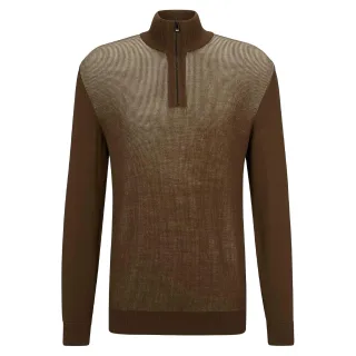 Boss - Pullover Top für Herren, Weiter Stehkragen, Regulär (Grün)