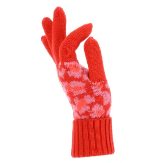 Halsüberkopf Accessoires - Handschuh Leo rot - Gr. - OS