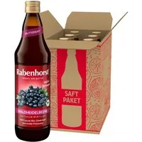 Haus Rabenhorst Saft RABENHORST Waldheidelbeere Muttersaft BIO 6er Pack (6 x 700 ml), 0,7 l, 700 ml