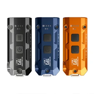 NITECORE TIP3 720LM Mini LED Keychain Flashlight USB-C Rechargeable 3 Colors Temperature IP54 Water EDC Tactical Light