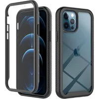 betterfon Handyhülle für Apple iPhone 12 / iPhone 12 Pro TPU Case mit 360° Rundumschutz, 360 Grad Hülle mit Displayschutz und Fingerprint