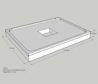 Neuesbad Wannenträger für Kaldewei Scona 1000x1300x23 SD24028