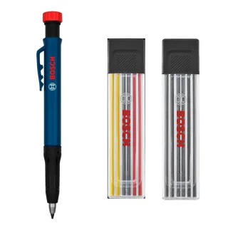 For Bosch Deep Hole Marker Pencil 2.8 mm HB Lead Stainless Steel Pen Holder 151 mm Precision Marking With Integrated Sha