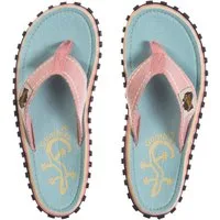 Gumbies Original in Gecko T-Strap-Zehentrenner aus recycelten Materialien hergestellt, stabile Gummisole