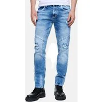 Rusty Neal Straight-Jeans NISHO mit trendigen Used-Details
