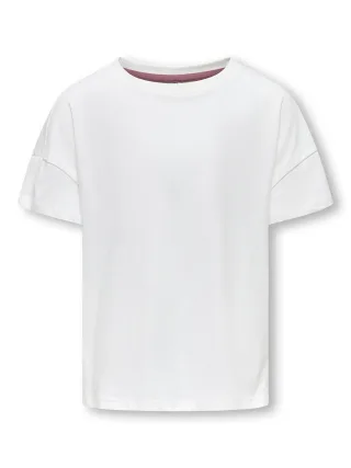 KIDS ONLY - KOGROSA LIFE S/S PRINTED TEE JRS cloud dancer - Gr. - 128