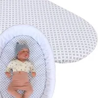 BabyLux Spannbettlaken BABYLUX Spannbettlaken Kinderwagen Baby Spannbetttuch Wiege Bettlaken, 106. Maroko