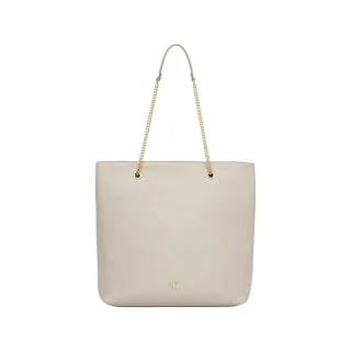 Calvin Klein Beigefarbene Polyethylen-Handtasche