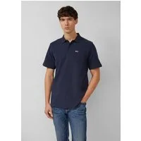 s.Oliver Kurzarmshirt Polo-Shirt Strukturiertes Poloshirt mit Brusttasche