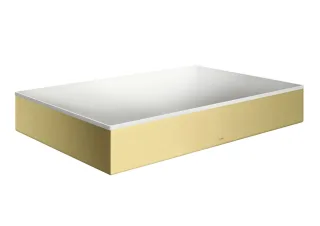 Hansgrohe Aufsatzwaschtisch AXOR Suite Basins&Bathtubs 600x400mm o.Hl.Ül.weiss/brushed brass, 420049 42004950