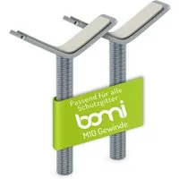 BOMI Türschutzgitter Y-Adapter zur Montage von Babygitter an Treppen (2 St), Befestigung der Treppe - Ohne Bohren - Rutschfest