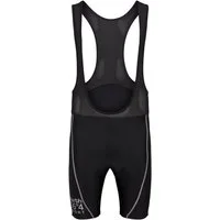 north 56 4 Shorts Träger Fahrradhose gepolstert in Übergröße von North 56°4 schwarz