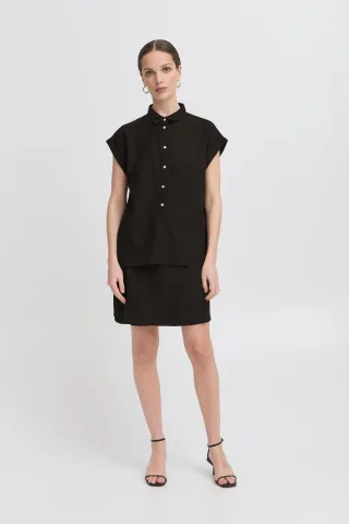Kurzarm-Bluse IHLINNO Kurzarm-Bluse Loose fit