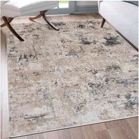 Mazovia Designteppich Modern Abstrakt Teppich für Wohnzimmer Schlafzimmer Büro - Kurzflor, 80 x 150 cm, Fußbodenheizung