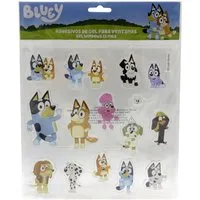 Bluey Fenstersticker wiederverwendbare Fensterdeko für Kinderzimmer und glatte Flächen