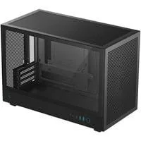 CH260 , Tower-Gehäuse schwarz, Tempered Glass