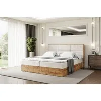 ALTDECOR Boxbett LOLLI1 (Multipocket-Matratze H4, H3 Matratze Bonellfederung, Topper, Kopfteil)