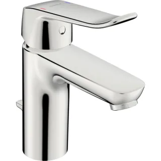 Hansa Hansacare Waschtischarmatur 46012206 mit Ablaufgarnitur, mit Ablaufgarnitur, Hebel lang, Ausladung 114 mm, chrom