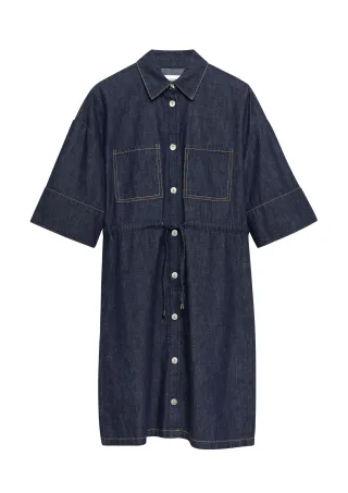 comma - Kleid blau - Gr. - 38