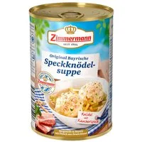 Zimmermann Wurstkonserve, Zimmermann Speckknödel Suppe Tafelfertige Fleischbrühe 400ml