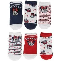 Disney Minnie Mouse Socken Disney Minnie Mouse Socken Set 3er-Pack Baumwolle und Polyester