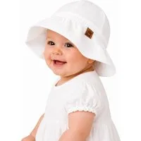 La Bortini Fischerhut Baby Mütze Sommermütze für Neugeborene (aus Musselin und Interlock, für Mädchen) aus Baumwolle, 32 bis 52cm