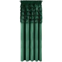 Eurofirany Vorhang Velvet Vorhänge Rüschen 140x250 Wohnzimmer Velours Blickdicht, Kräuselband, Samt Dekorative Velvet-Vorhänge