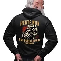 GASOLINE BANDIT® Kapuzensweatjacke für Motorradfahrer, Racer und Biker: Heute nur eine ruhige Runde...