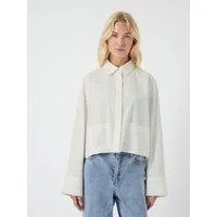 Y.A.S Hemdbluse YASLEE LS SHORT SHIRT S. NOOS Baumwolle