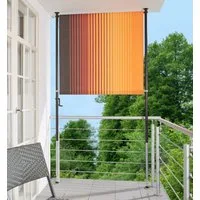 Angerer Freizeitmöbel Klemm-Senkrechtmarkise Nr. 100 orange/braun, BxH: 120x225 cm