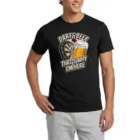 Spreadshirt T-Shirt Dart and Beer That's Why I'm Here Darts Fan Geschenk Männer T-Shirt (1-tlg)