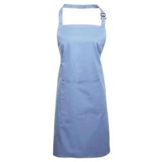 Premier - "Colours Collection" Latzschürze für Herren/Damen Unisex, Tasche (Mittelblau)