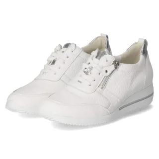 Waldläufer Low Sneaker HIMONA - Gr. 37,5 - Weiß - Glattleder