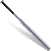 Youyijia Baseballschläger 82cm Baseballschläger Stahl Baseballschläger Baseball Schläger Silber