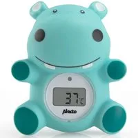 Alecto Badethermometer BC-11 HIPPO, 1-tlg., sicherer Badespaß, Messbereich 0°C bis 50°C, 365h Batterielaufzeit