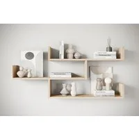 Home affaire Wandboard Wandregal Trio, 1-tlg., Hängeregal mit 3 Ablageflächen, modernes Design, variabel einsetzbar
