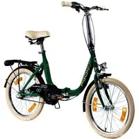 agon® Faltrad Cruiser, 3 Gang, Nabenschaltung, Faltrad Klappfahrrad Gepäckträger Beleuchtung Fahrrad 3-Gang