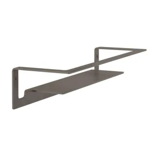 Herzbach Living Wandablage 21.820000.1.40 für Duschutensilien, Wandmontage, 300mm, black steel