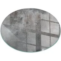Tulup Bodenschutzplatte Grau Rohbeton, Schutzplatte aus Gehärtetem Glas Kaminbodenplatten